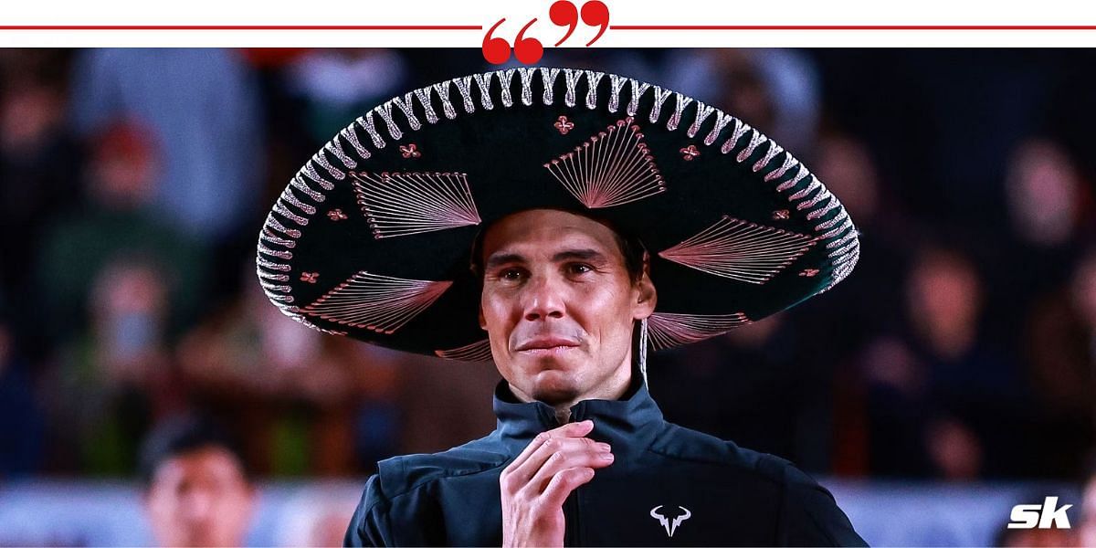 Nadal during his exhibition tour in Mexico.