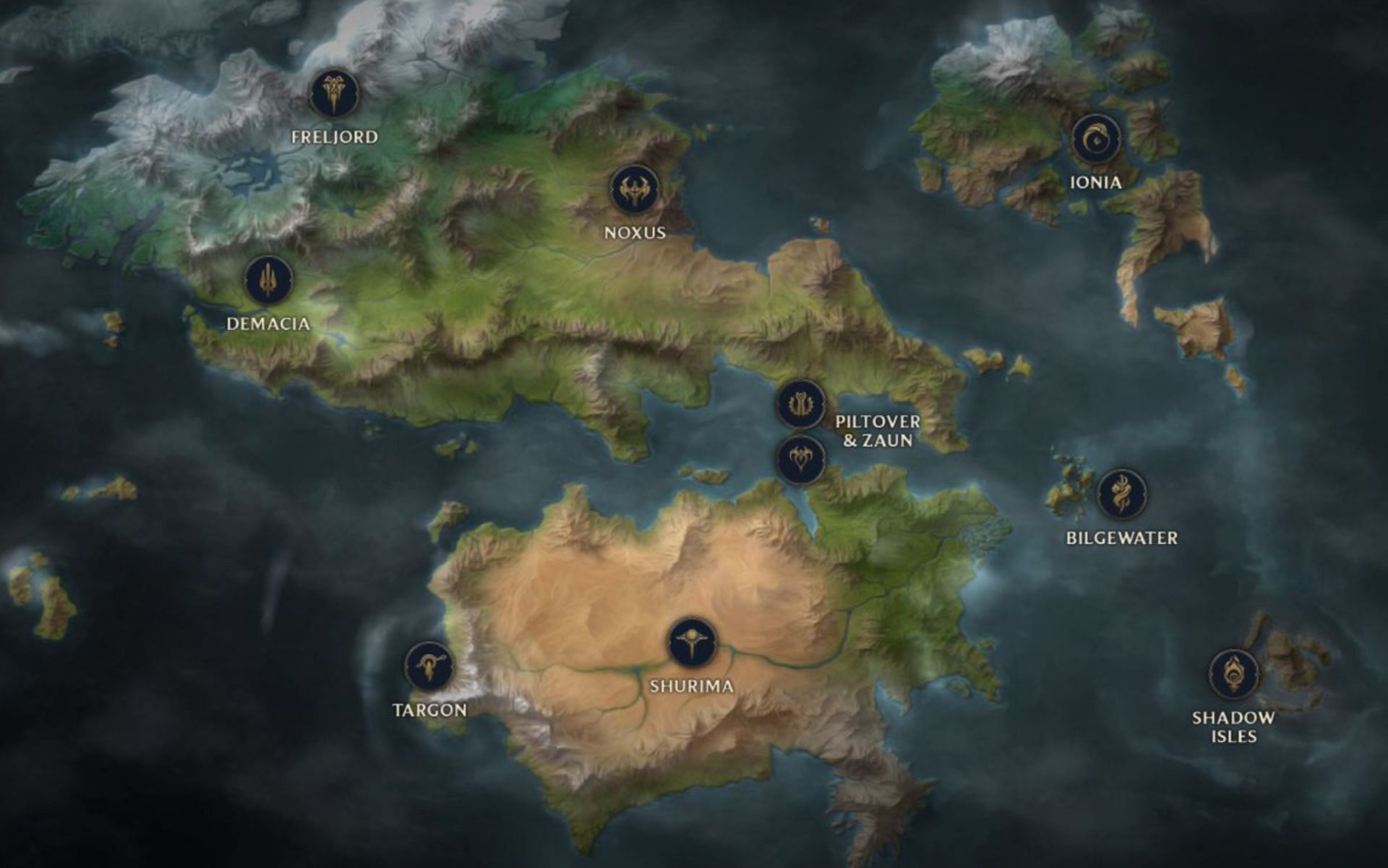 The world of Runeterra on which the League of Legends MMO is being developed (Image via Riot Games)