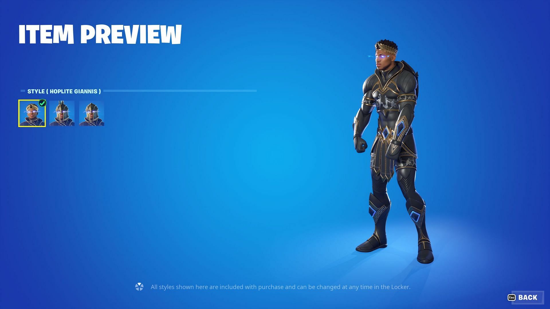 To obtain the skin, you simply need to hold down the Purchase button (Image via Epic Games)