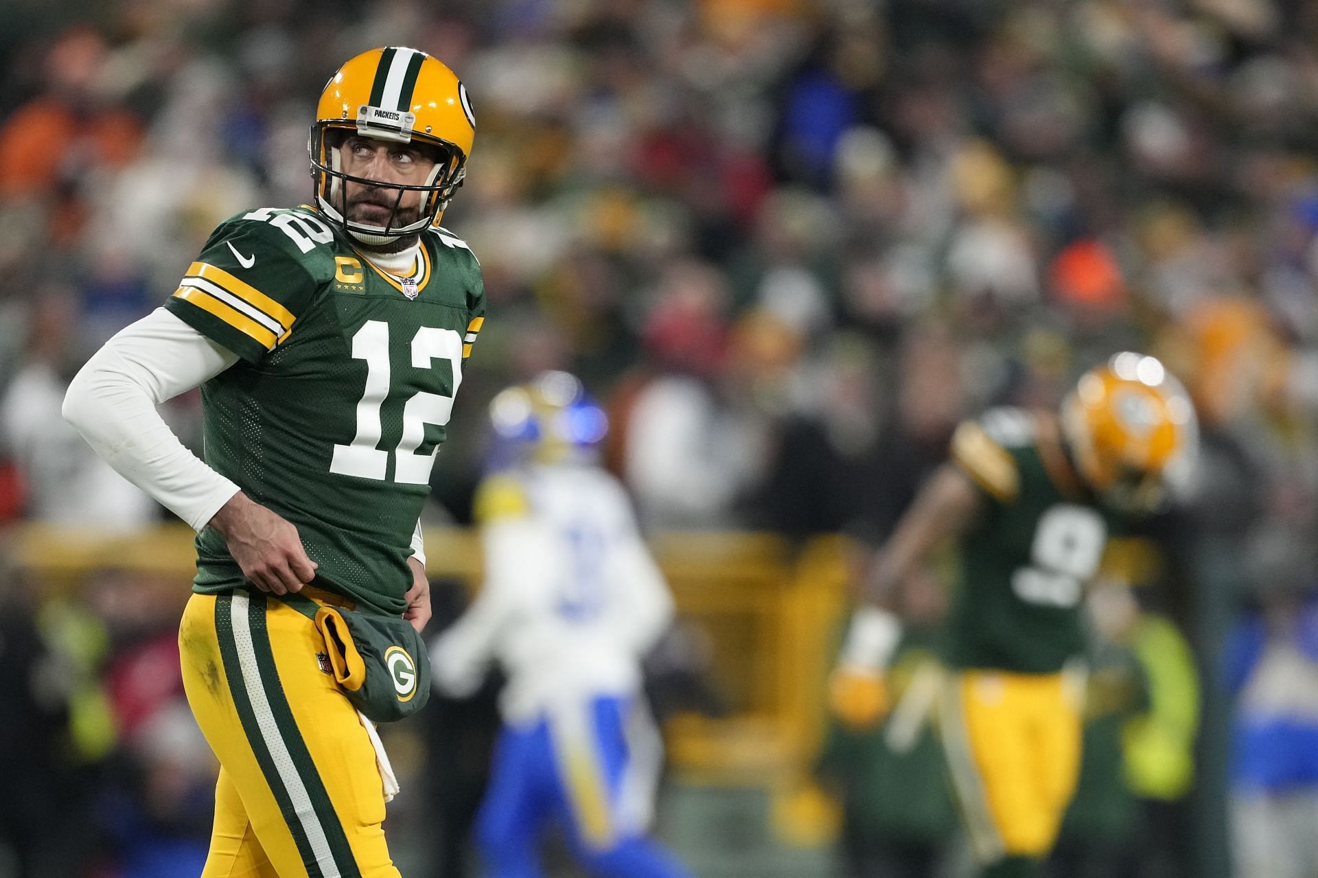 Aaron Rodgers: Los Angeles Rams v Green Bay Packers