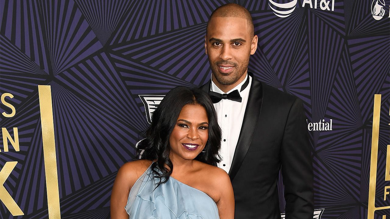 Nia Long with ex-fianc&eacute; Ime Udoka