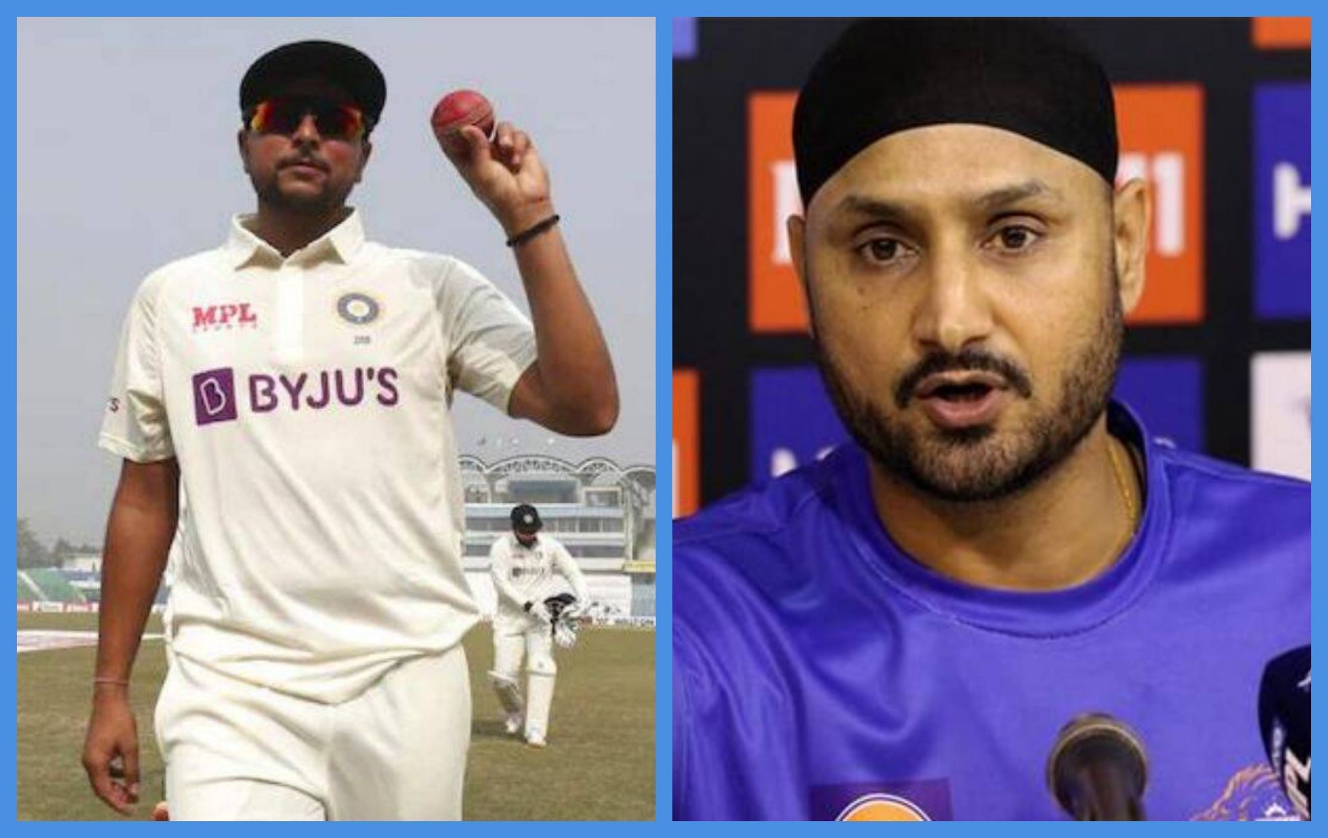 कुलदीप यादव और हरभजन सिंह - भारतीय क्रिकेट टीम