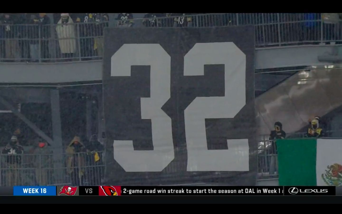 Steelers Officially Retire Franco Harris' #32 Jersey In Halftime