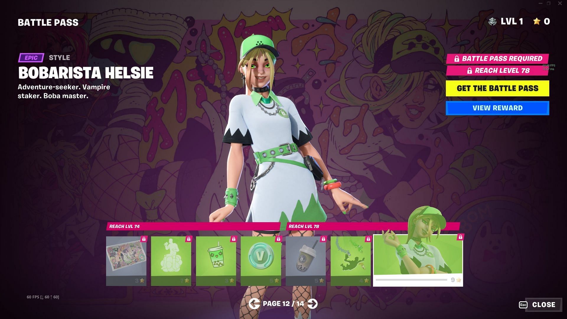 Chapter 4 Season 1 Battle Pass page 12 (Image via iFireMonkey/Twitter)