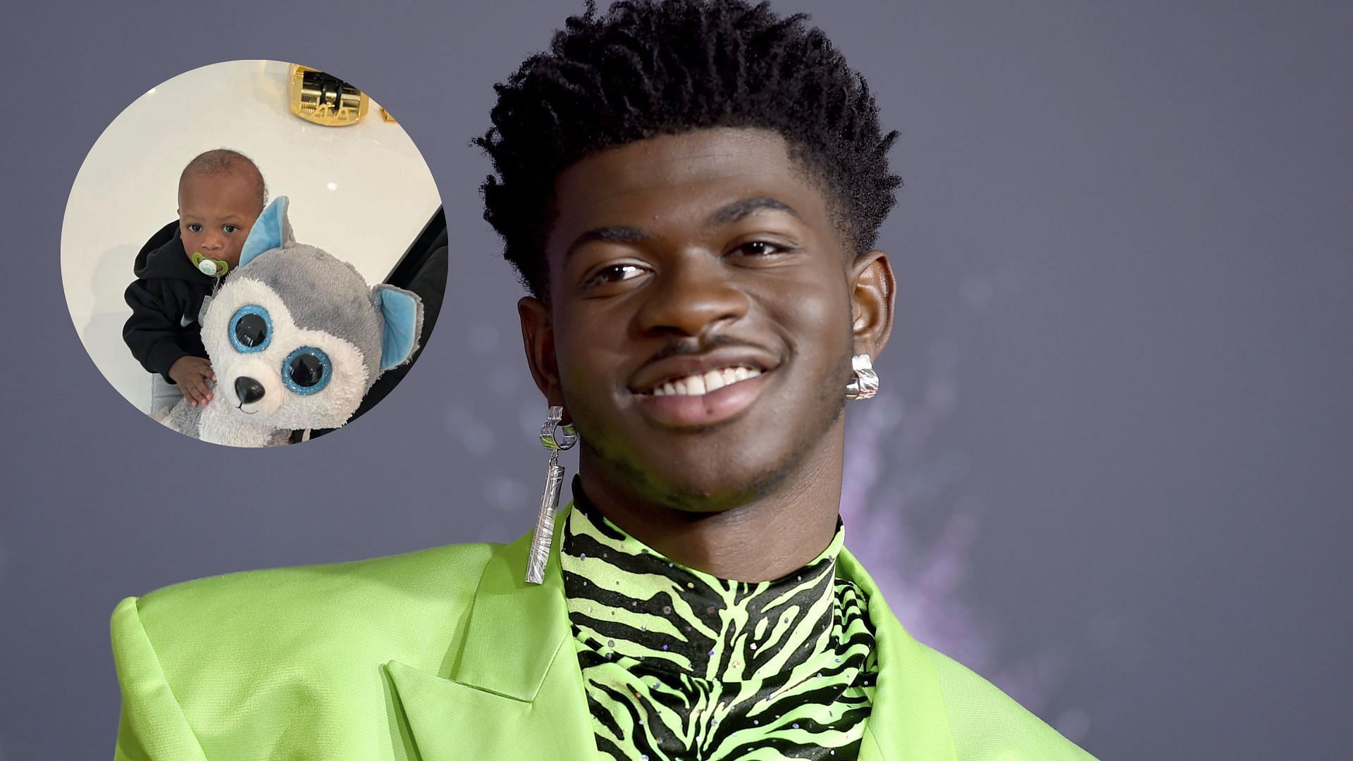 Could the baby Lil Nas X is referring to be the plush toy? (Image via Getty/Jordan Strauss)