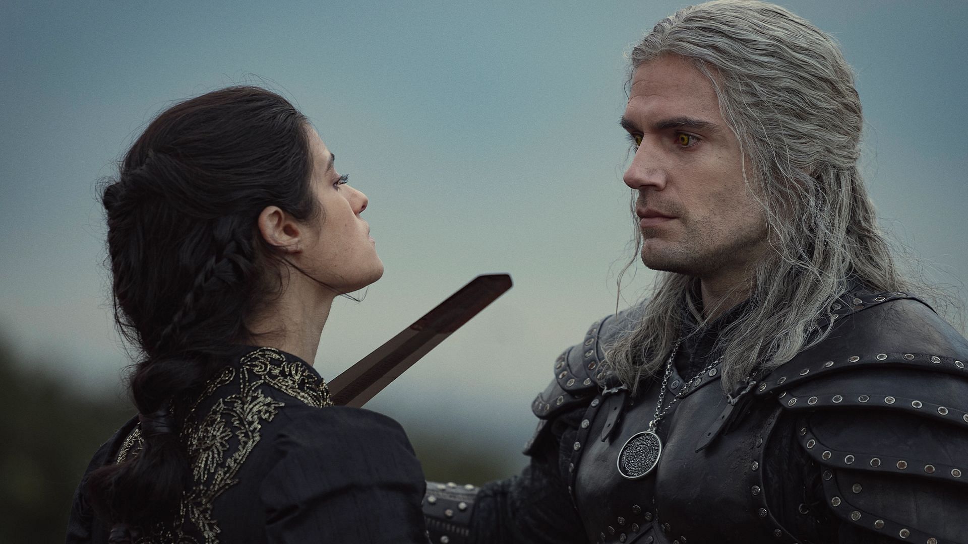 Yennefer and Geralt of Rivia in The Witcher (Image via Netflix)