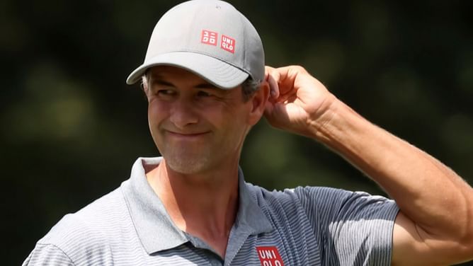 “There’s a lot of trouble out here” - Adam Scott marches on to lead at ISPS Handa Australian Open