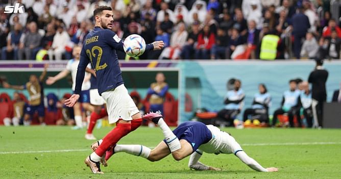 Explained: Why Theo Hernandez avoided red card despite cynical foul on Mason Mount in France's 2-1 England win