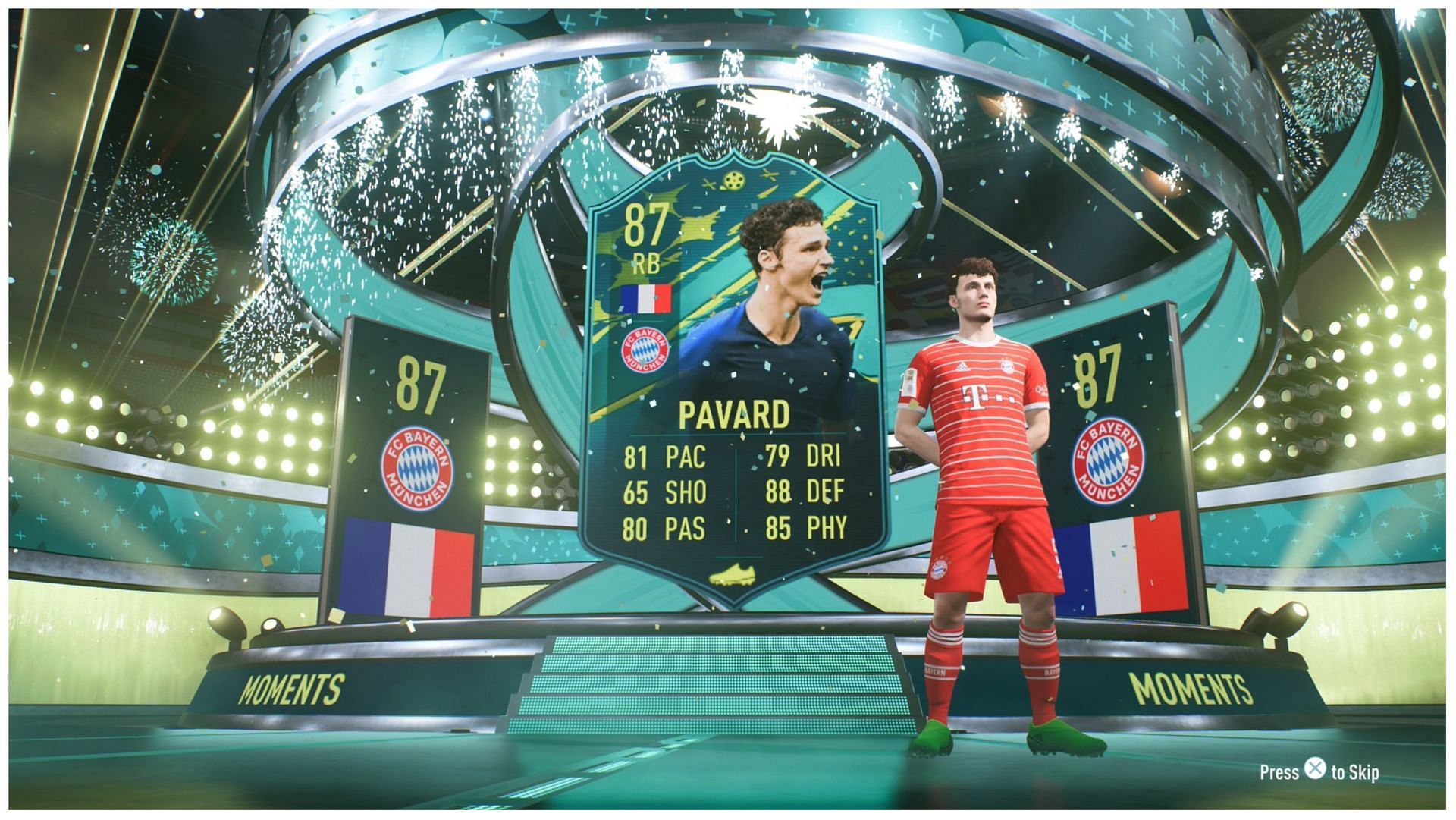 Benjamin Pavard has received an objective card in FIFA 23 (Image via EA Sports)