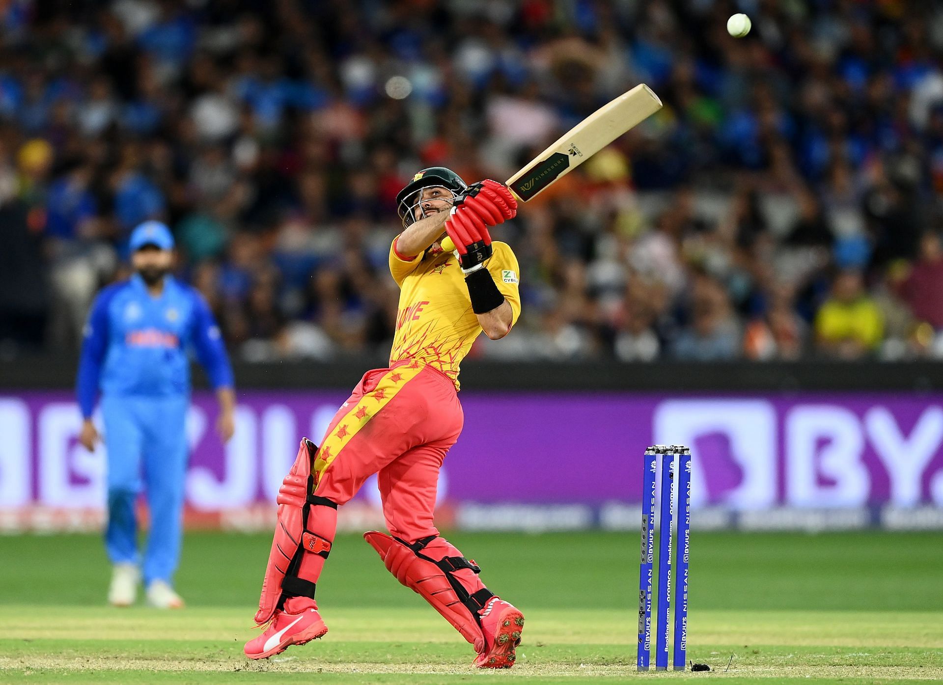 Sikandar Raza during the T20 World Cup 2022. Pic: Getty Images