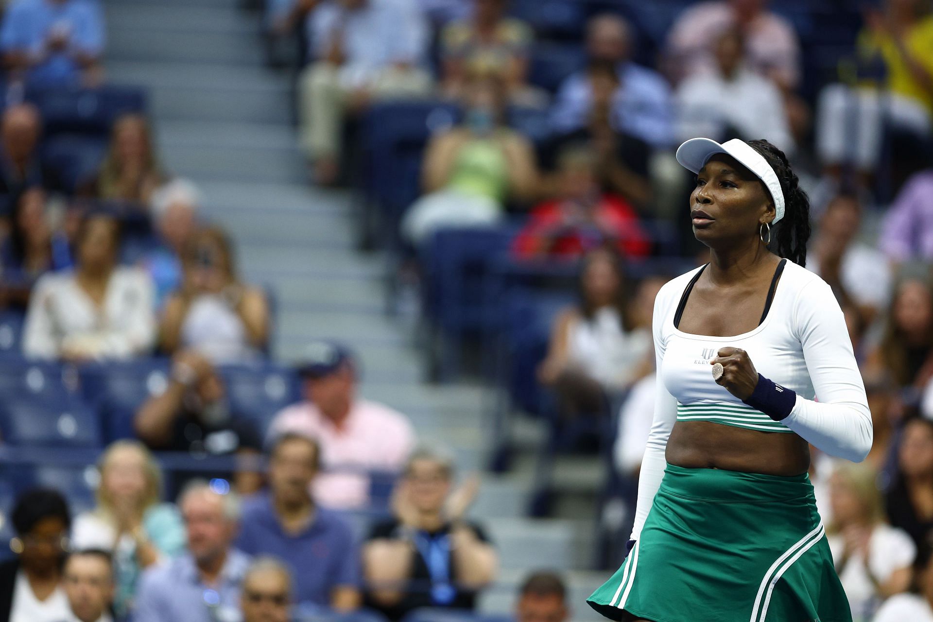 Venus Williams pictured at the 2022 US Open.