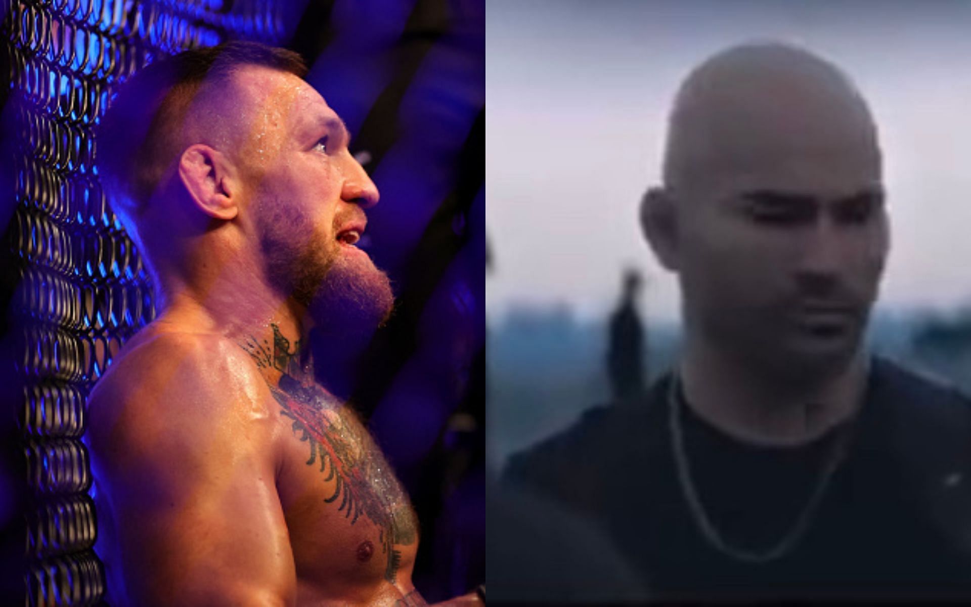 Conor McGregor (Left)(Image via Getty) and Artem Lobov (Right)(Image via commerical posted on Twitter @TheNotoriousMMA)
