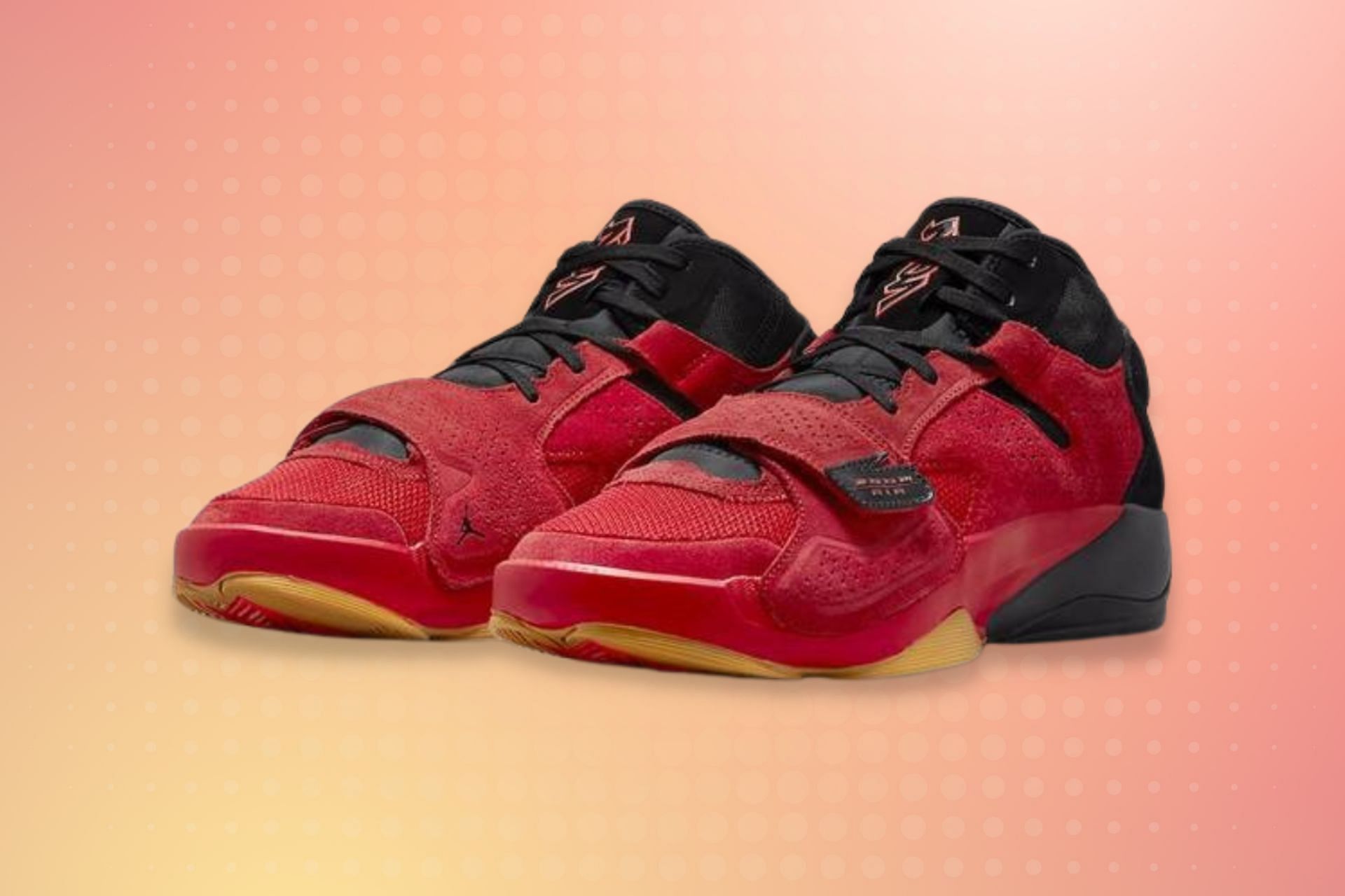 Jordan Zion 2 Red Suede shoes (Image via Nike)