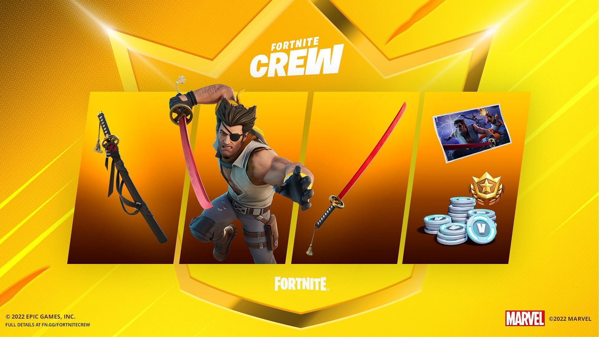 Wolverine was a Crew skin from August 2022 (Image via Epic Games)
