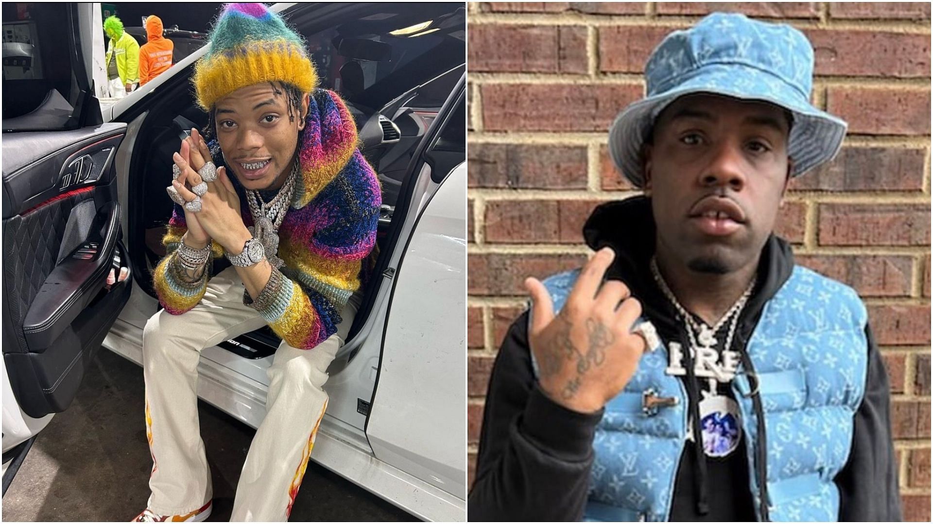 Memphis rappers Lil Migo and Grove Hero recently got into an altercation. (Images via Instagram / @lilmigo and Twitter / @raptv)