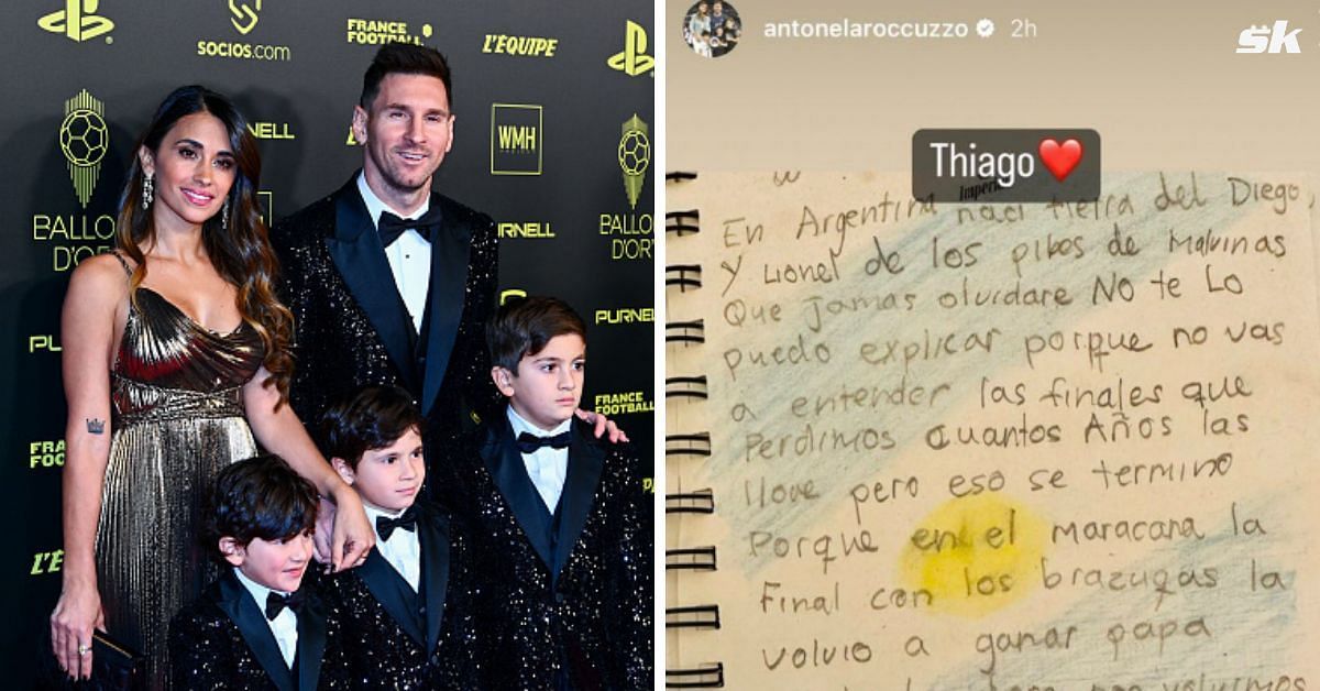 Lionel Messi's 10-year-old son Thiago pens lyrics of famous Argentina song  to support his father ahead of the FIFA World Cup final