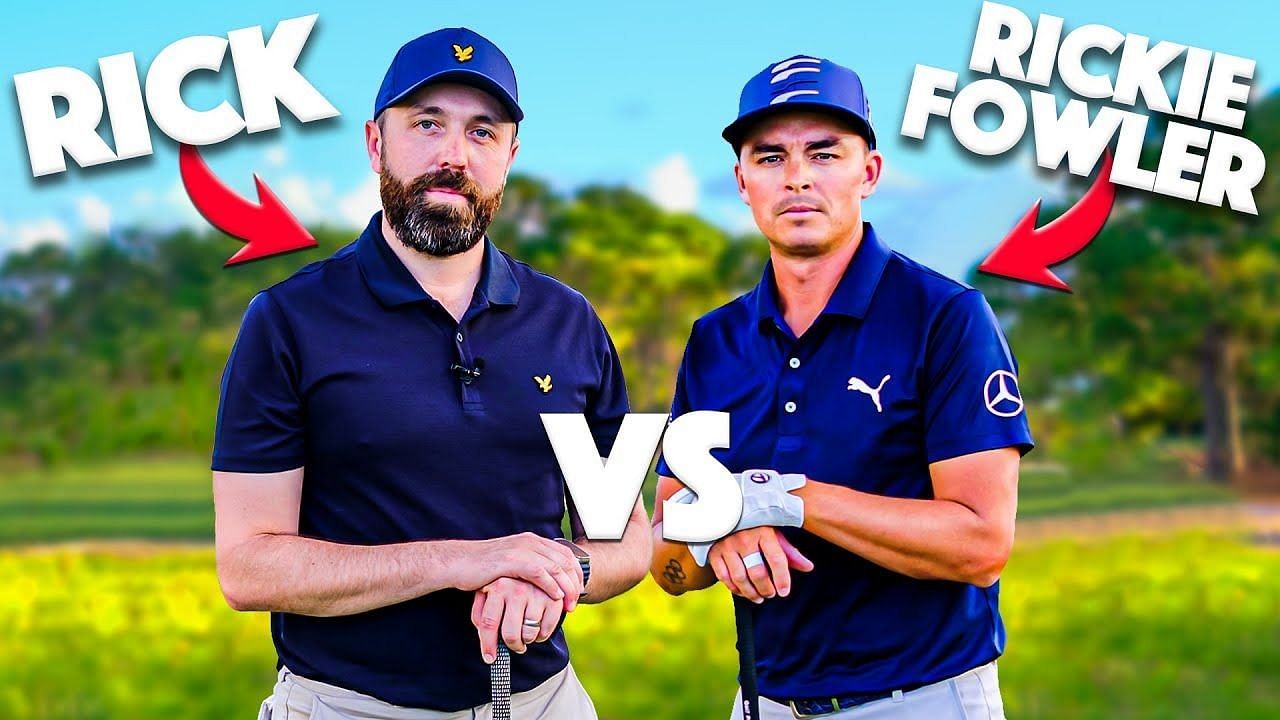 Rick Shiels took on Rickie Fowler on his recent challenge(Image via Shiels YouTube)