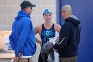 Ledecky and the Florida Swim Staff at the TYR Pro Swim Series (Image via Getty)