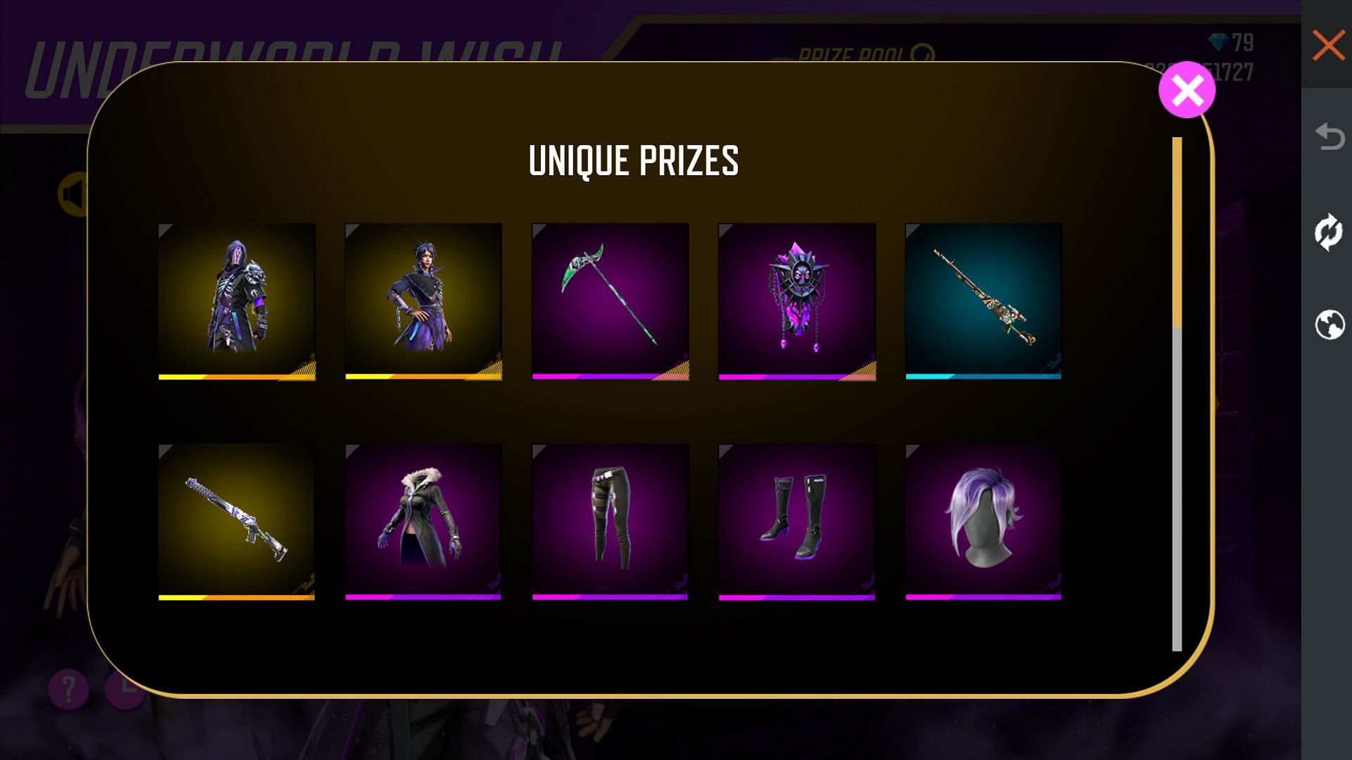 The prize pool includes lot of items (Image via Garena)