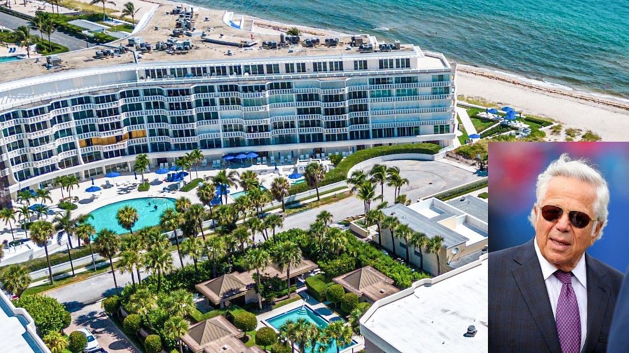 New England Patriots team owner Robert Kraft spent a whopping $23 million on a penthouse on south Florida. 