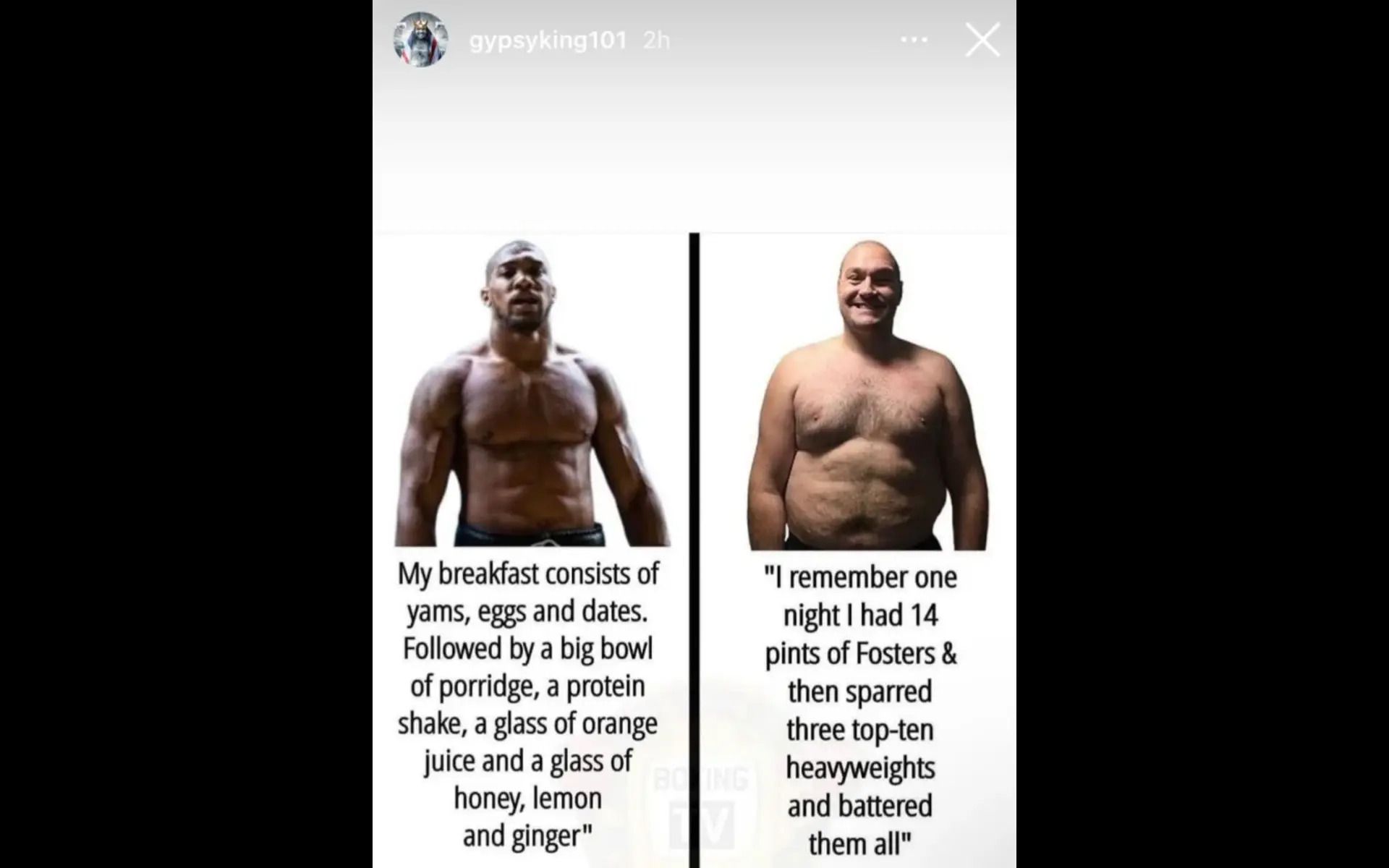 [Image via Tyson Fury&#039;s Instagram Story].