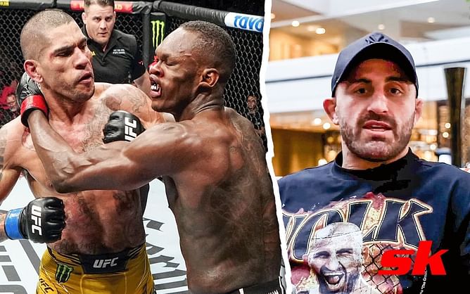 Alexander Volkanovski's backstage reaction to Israel Adesanya's loss at the hands of "dangerous motherf***er" Alex Pereira