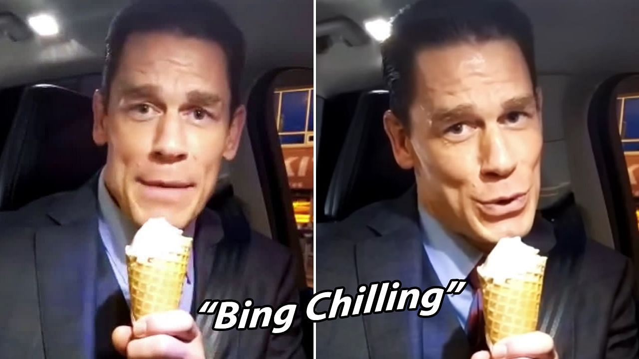 John Cena Bing Chilling meme meaning