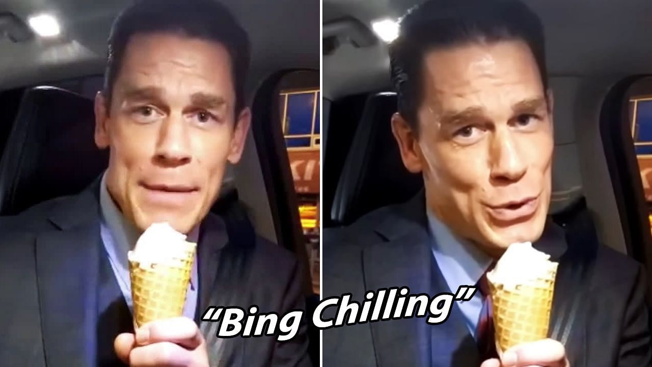 WWE John Cena What is the meaning behind the viral Bing Chilling