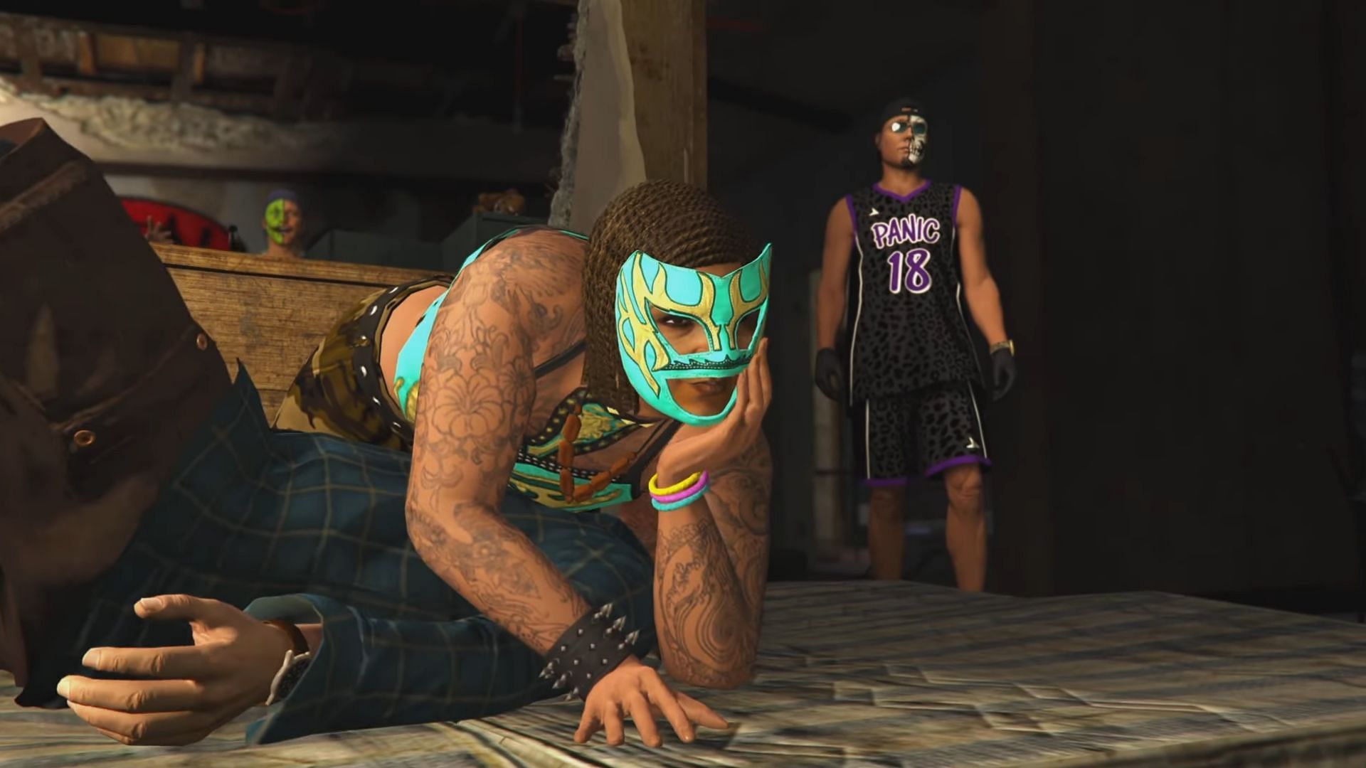 A screenshot from the actual cutscene (Image via Rockstar Games)