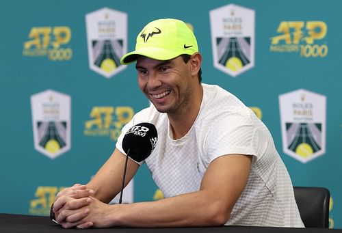 Rafael Nadal at the 2022 Paris Masters.