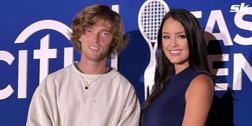 Andrey Rublev (L) and Rachel Stuhlmann (R)