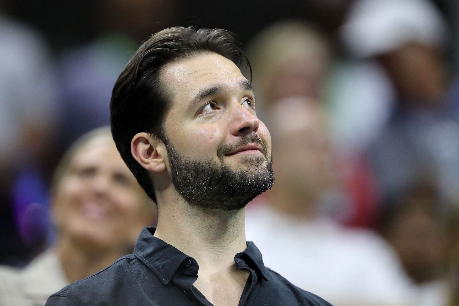 Serena Williams&#039; husband Alexis Ohanian at the 2018 US Open