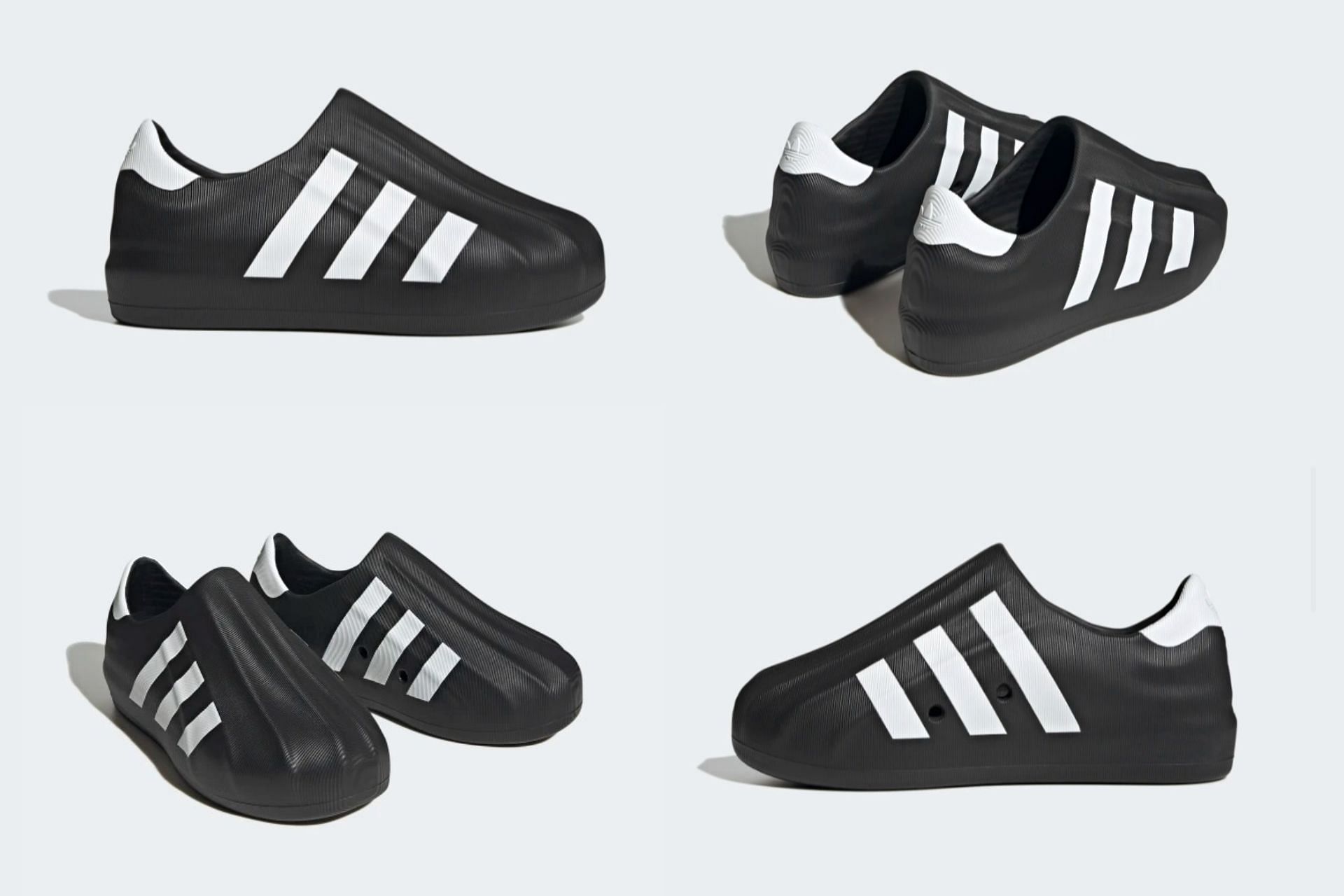 Take a closer look at the black variant of Adidas Adifom Superstar shoes (Image via Sportskeeda)