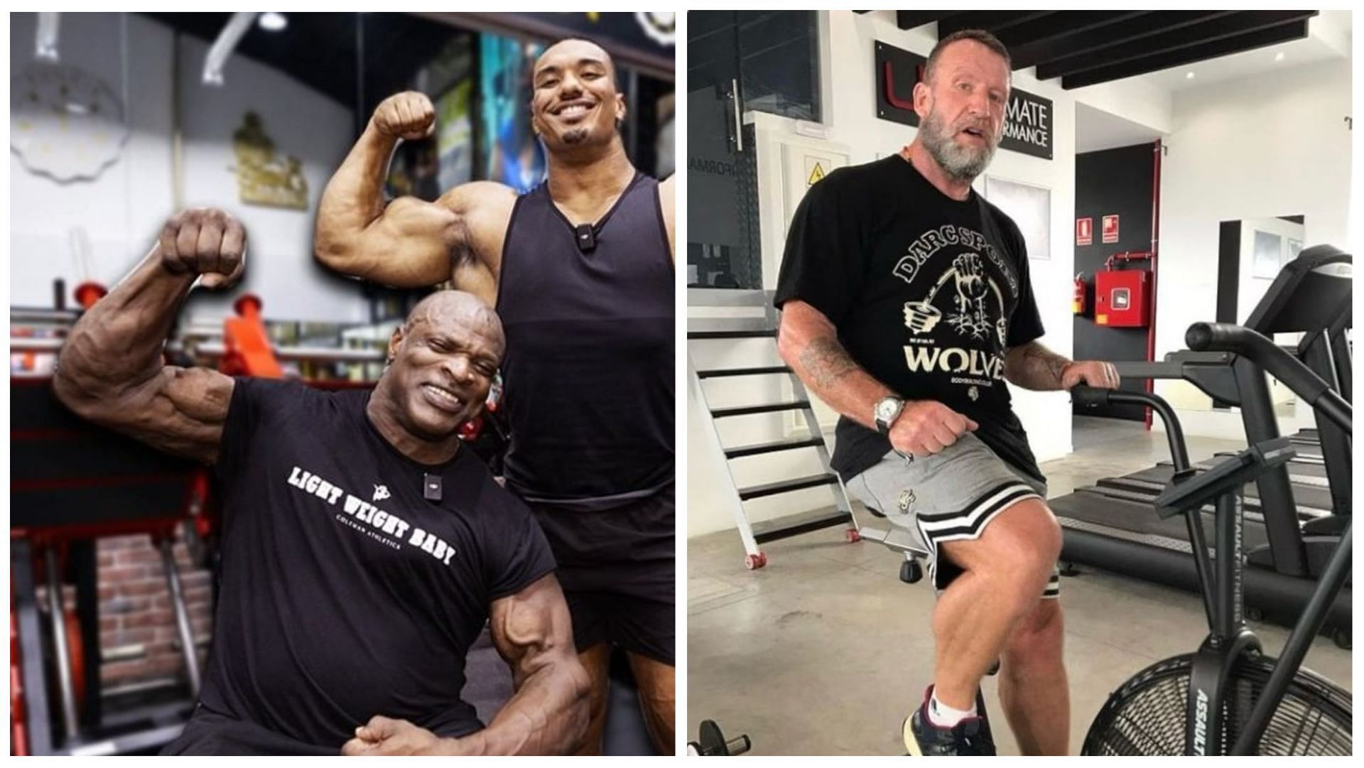 Both legends are still an active part of the fitness community (Image via Instagram @ronniecoleman8 @thedorianyates)