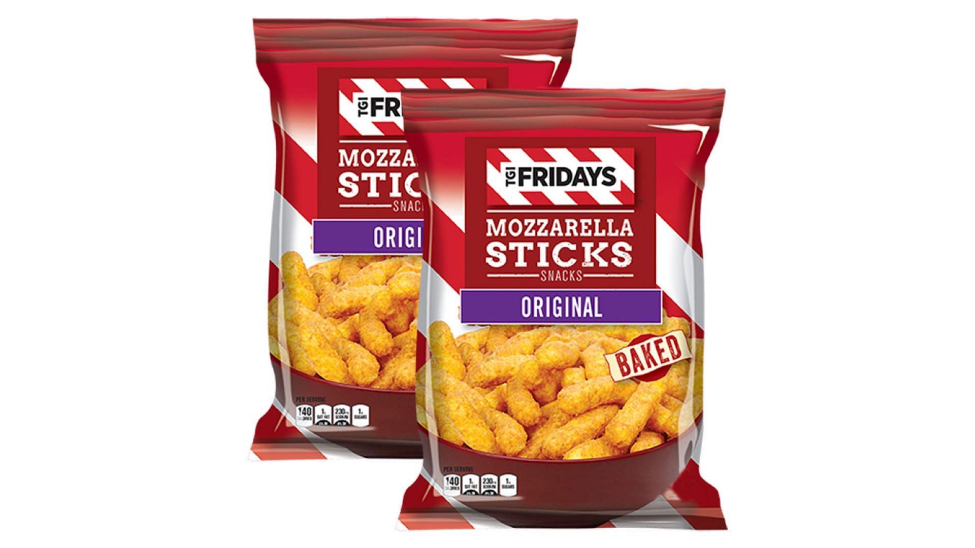 promotional image of the TGI Fridays Mozzarella Sticks that led to the lawsuit (Image via TGI Friday/Amazon)