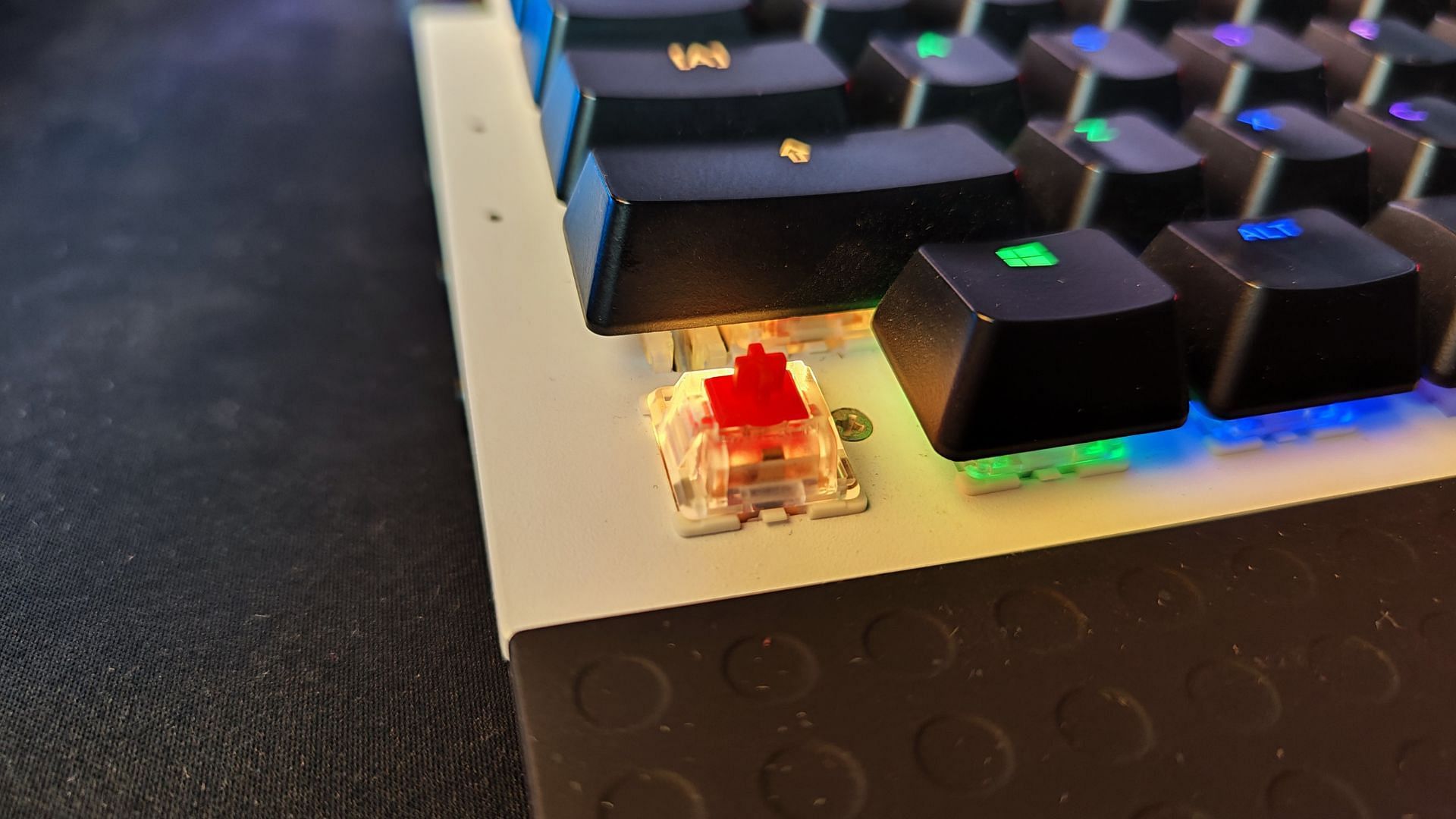 The Gateron Red switch as installed in the Function keyboard (Image via Sportskeeda)
