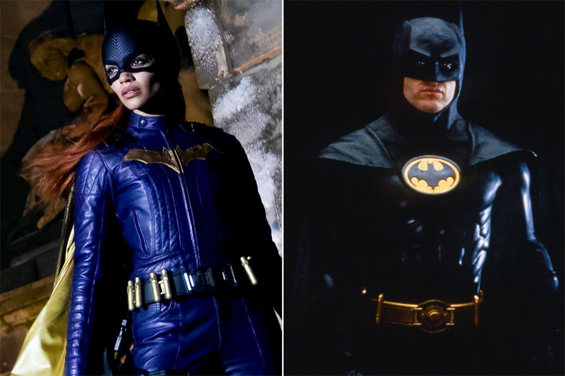 Leslie Grace as Batgirl and Michael Keaton as Batman (Image via DC)