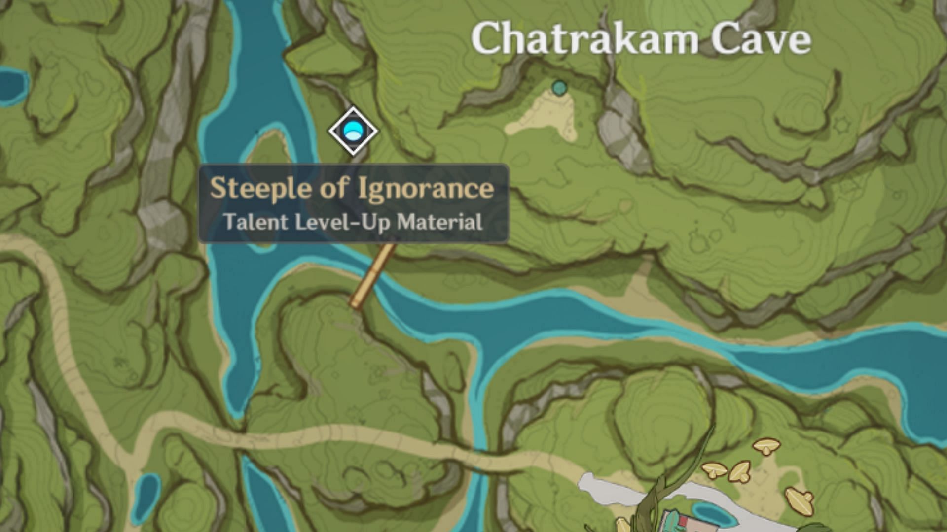 The Steeple of Ignorance&#039;s location (Image via HoYoverse)