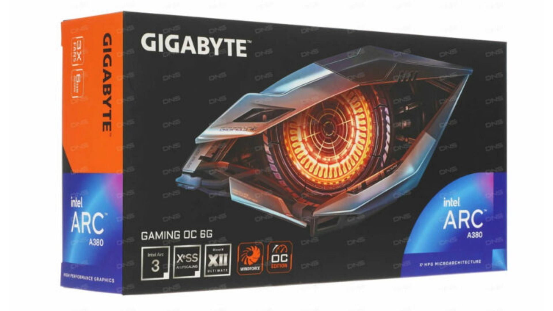 Packaging of the Gaming OC A380 card (Image via Gigabyte)