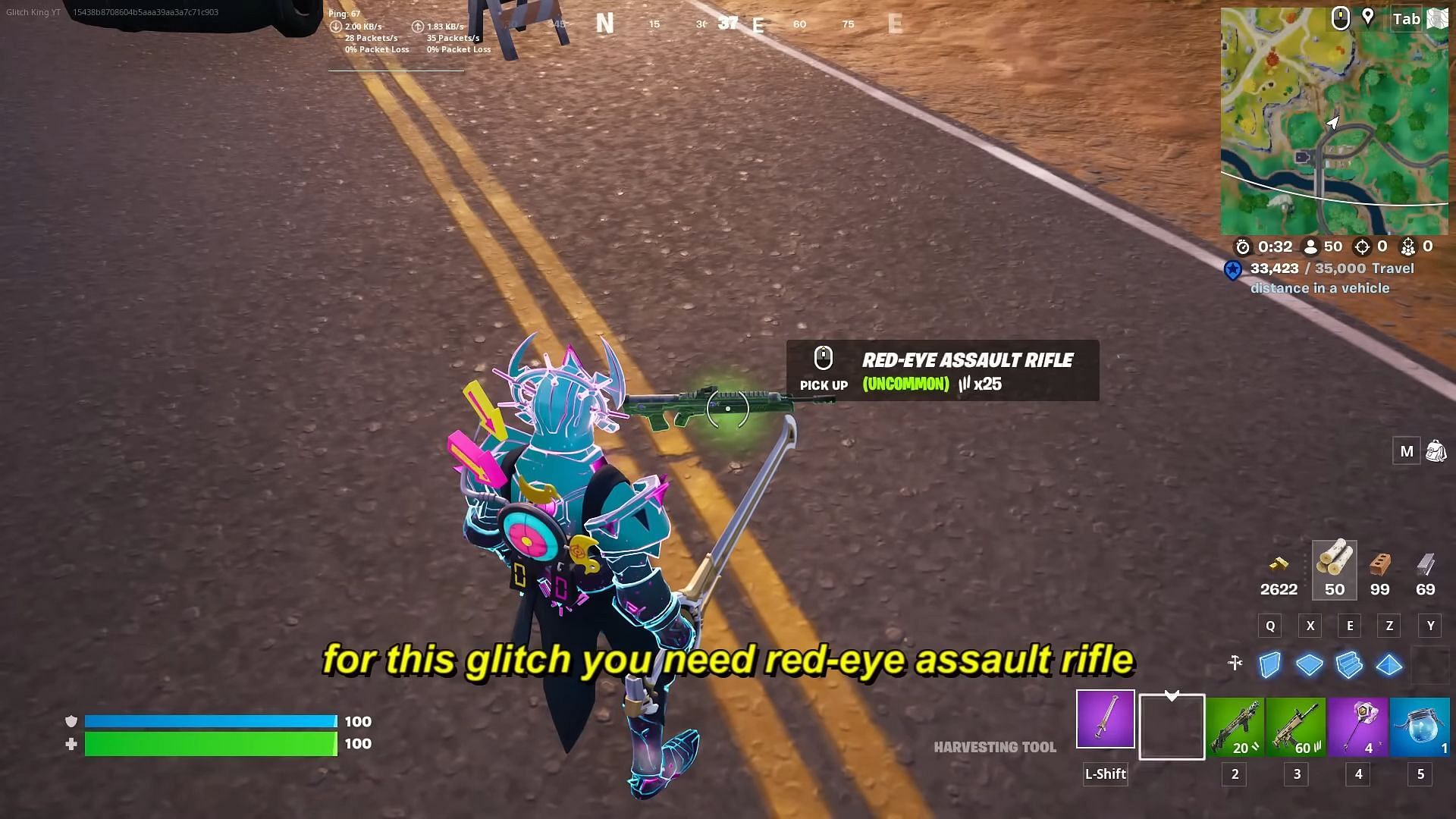 Use any rarity of a Red-Eye Assault Rifle (Image via YouTube/GKI)