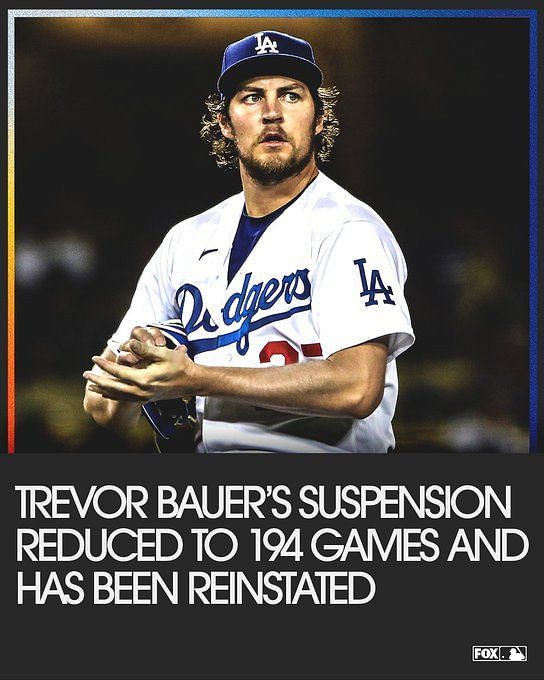 Bauer Suspension Trevor Bauer Reinstated To The Mlb A Timeline Of The Controversial Pitchers 5487