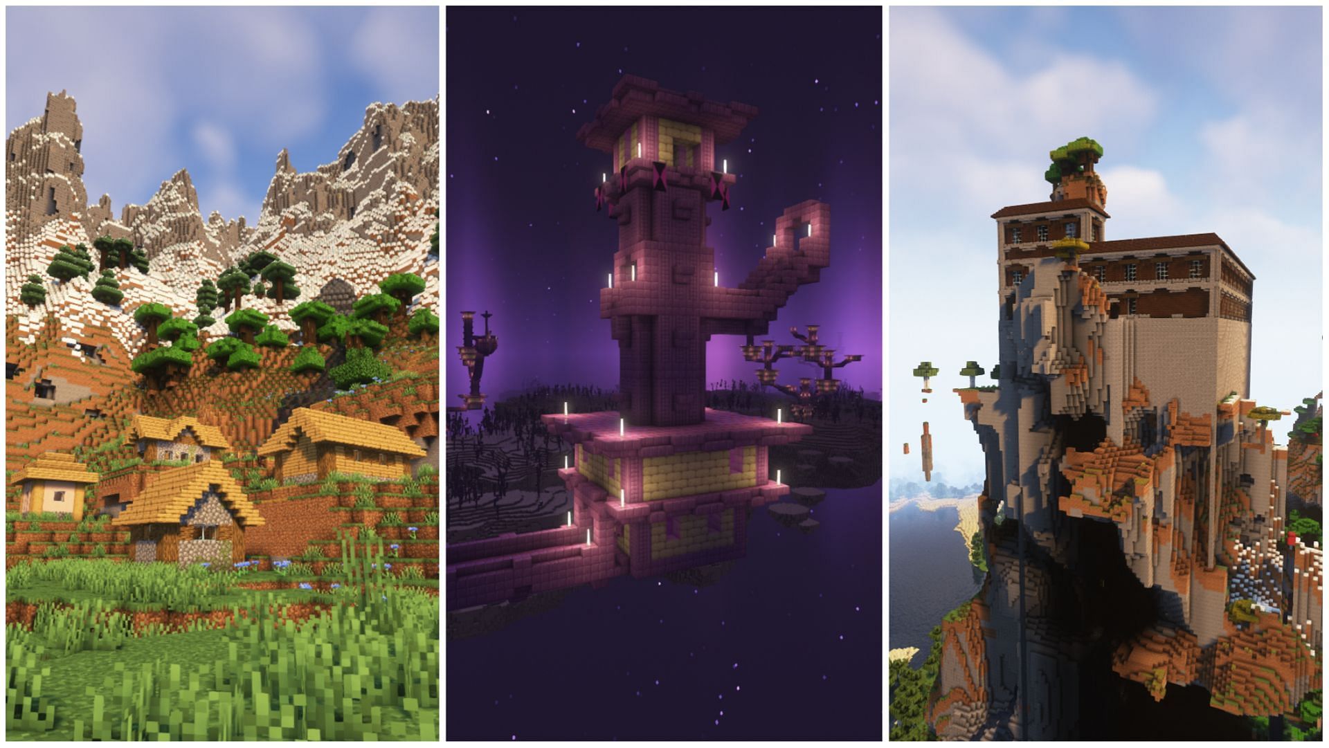 Minecraft structures (Image via Mojang)