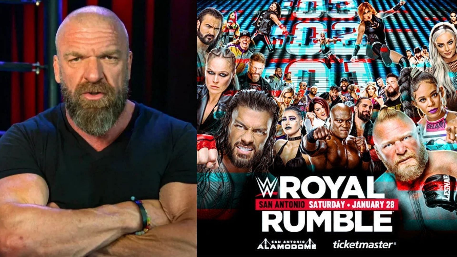 ट्रिपल एच WWE Royal Rumble मैच में कर सकते हैं बदलाव 