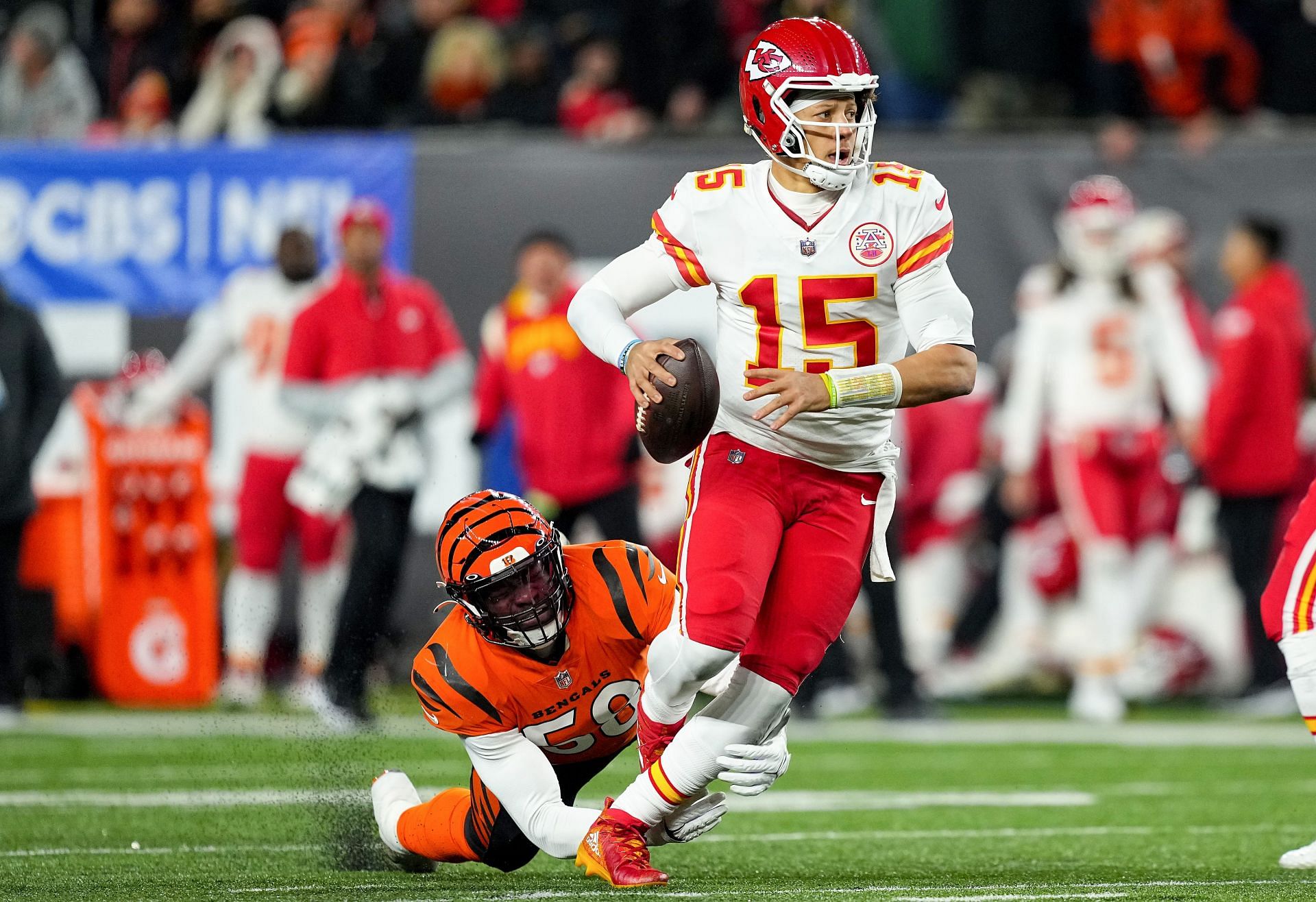 NFL, American Football Herren, USA 2022: Chiefs vs Bengals DEC 04 December 4,  2022: quarterback Joe