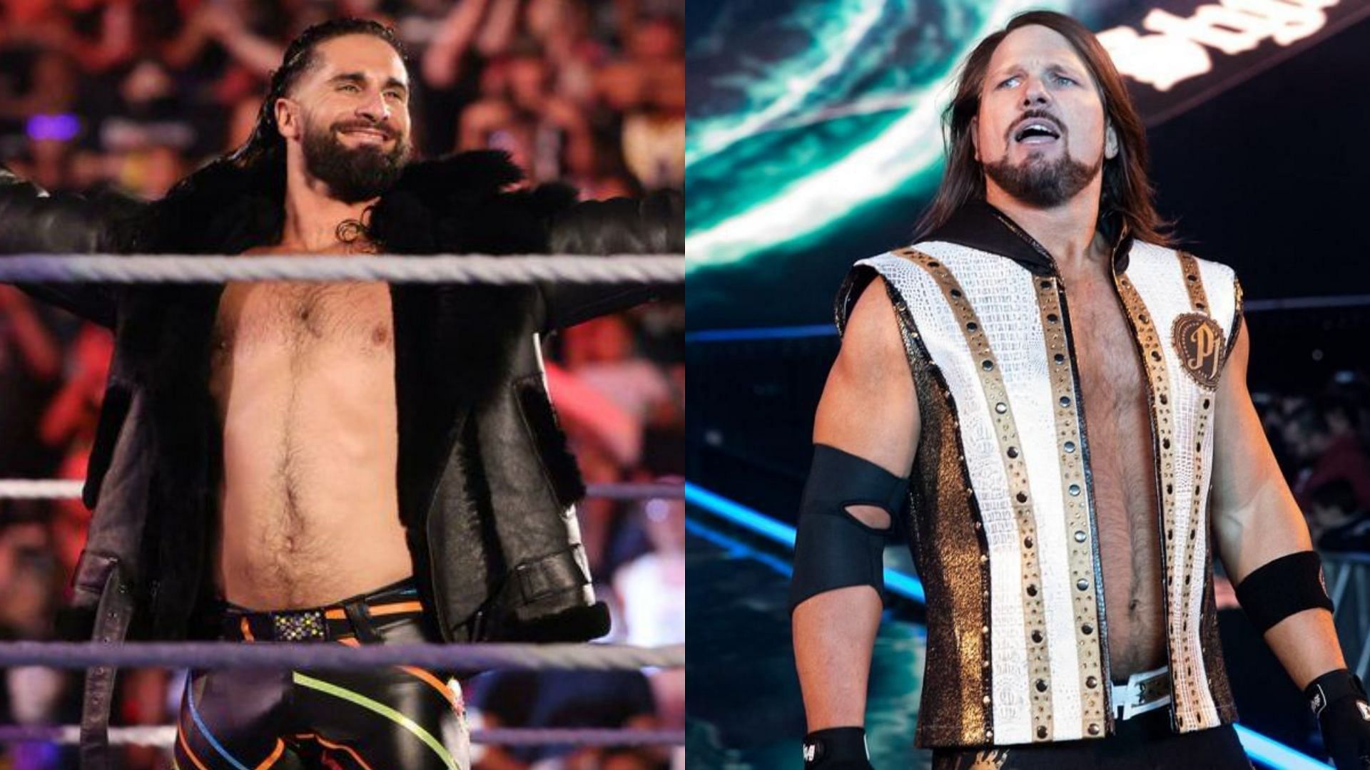 Seth Rollins (left) and AJ Styles (right)