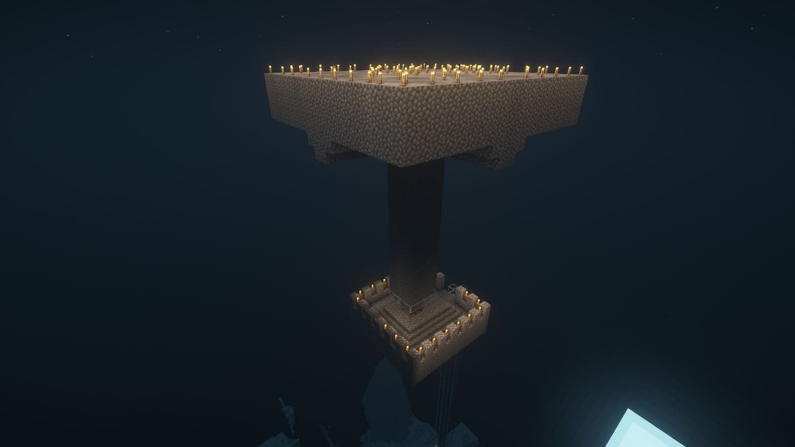 A tower mob farm (Image via Minecraft)