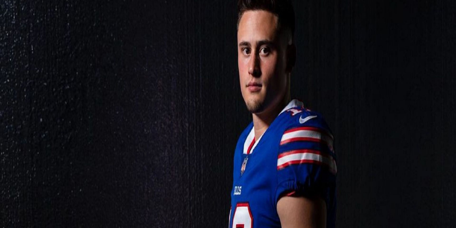 Matt Araiza in a Buffalo Bills uniform - courtesy of Matt Araiza on Twitter