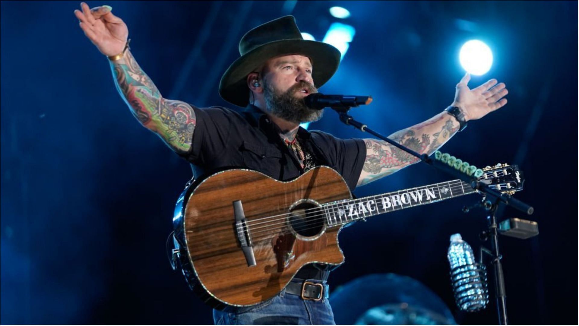 Zac Brown married Shelly in 2006 and they divorced in 2018 (Image via Mickey Bernal/Getty Images)