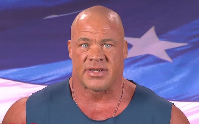 Kurt Angle says dream match against 65-year-old legend would end in a "quick finish" (Exclusive)