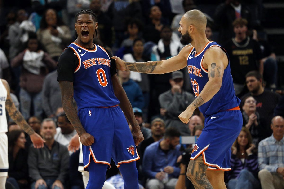 New York Knicks wings Cam Reddish and Evan Fournier
